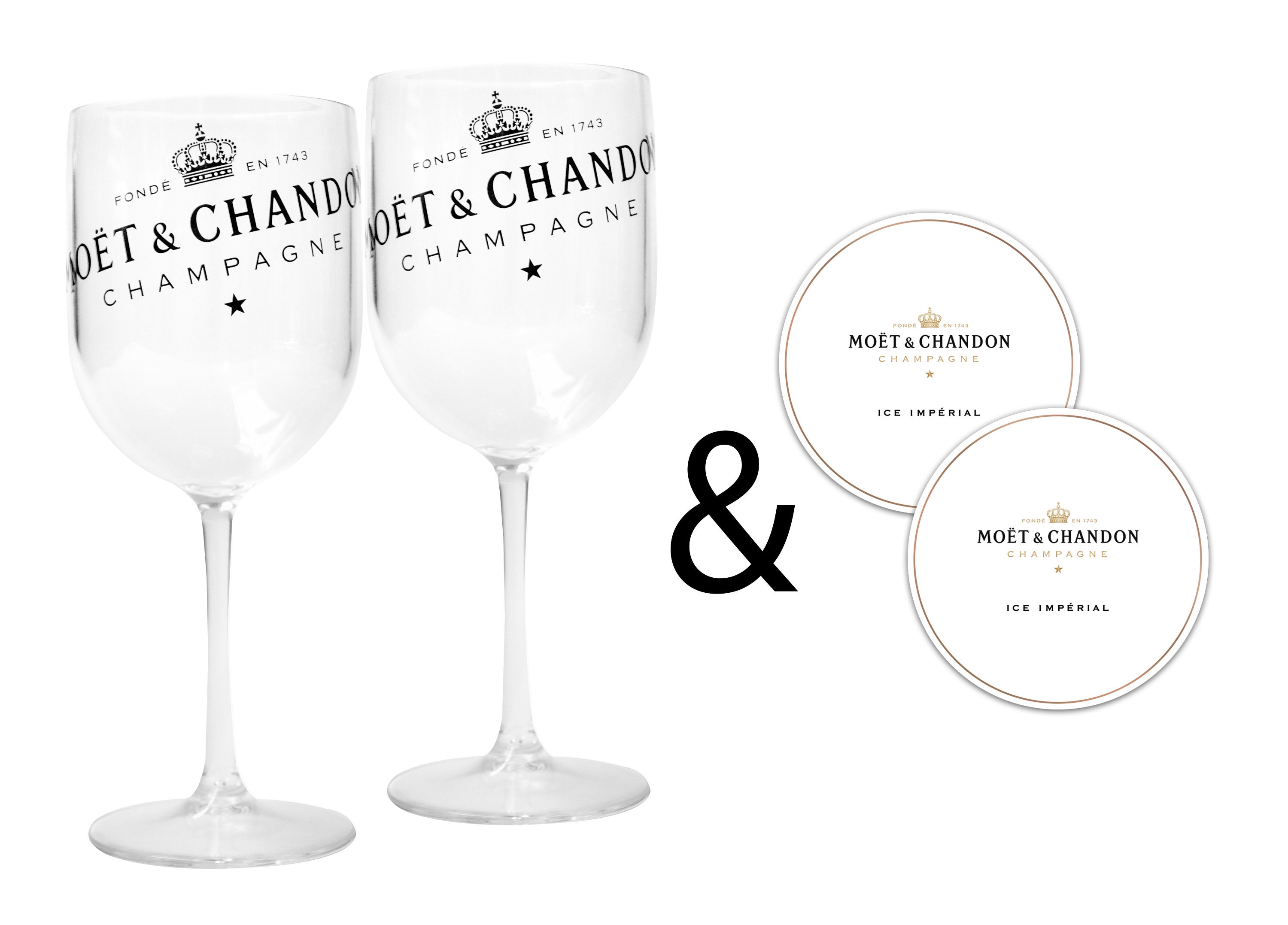 Moet & Chandon Ice Imperial Acrylic Champagne Glasses with Etsy