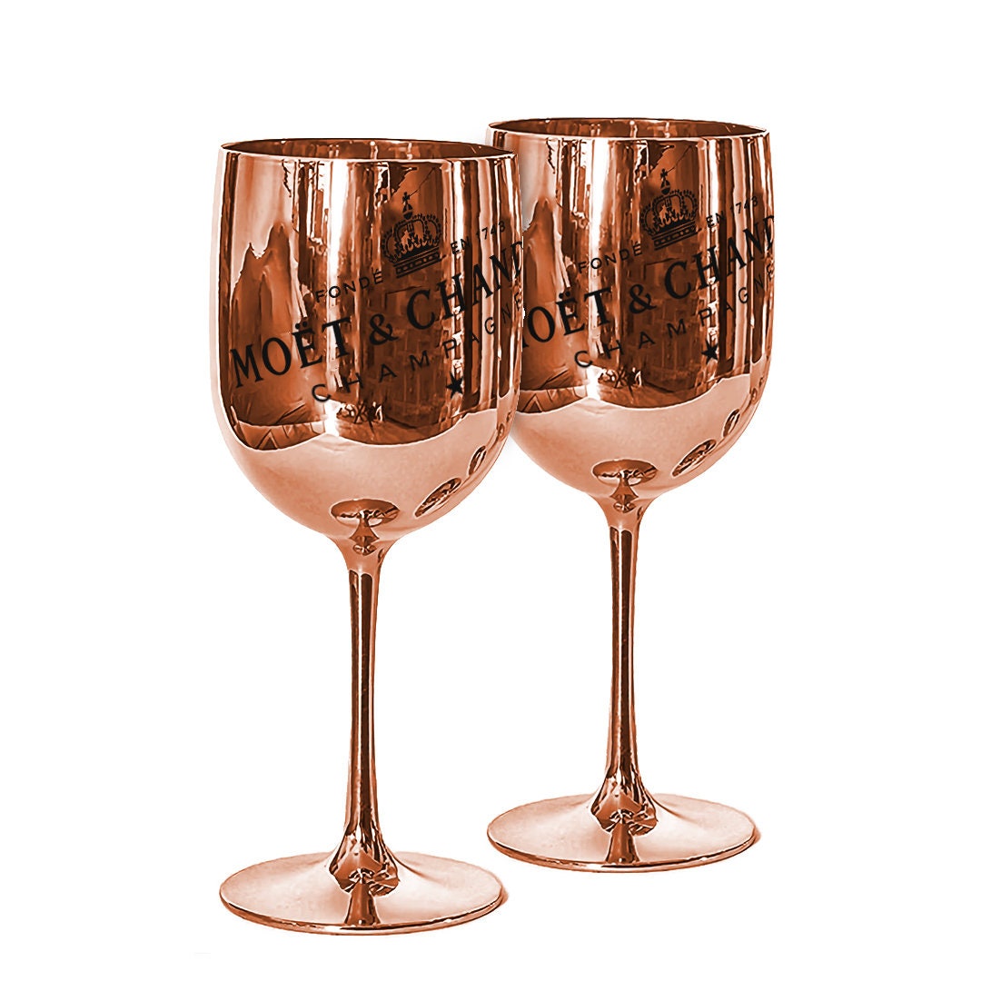 Moet & Chandon Ice Imperial Acrylic Champagne Glasses Rose Etsy Nederland