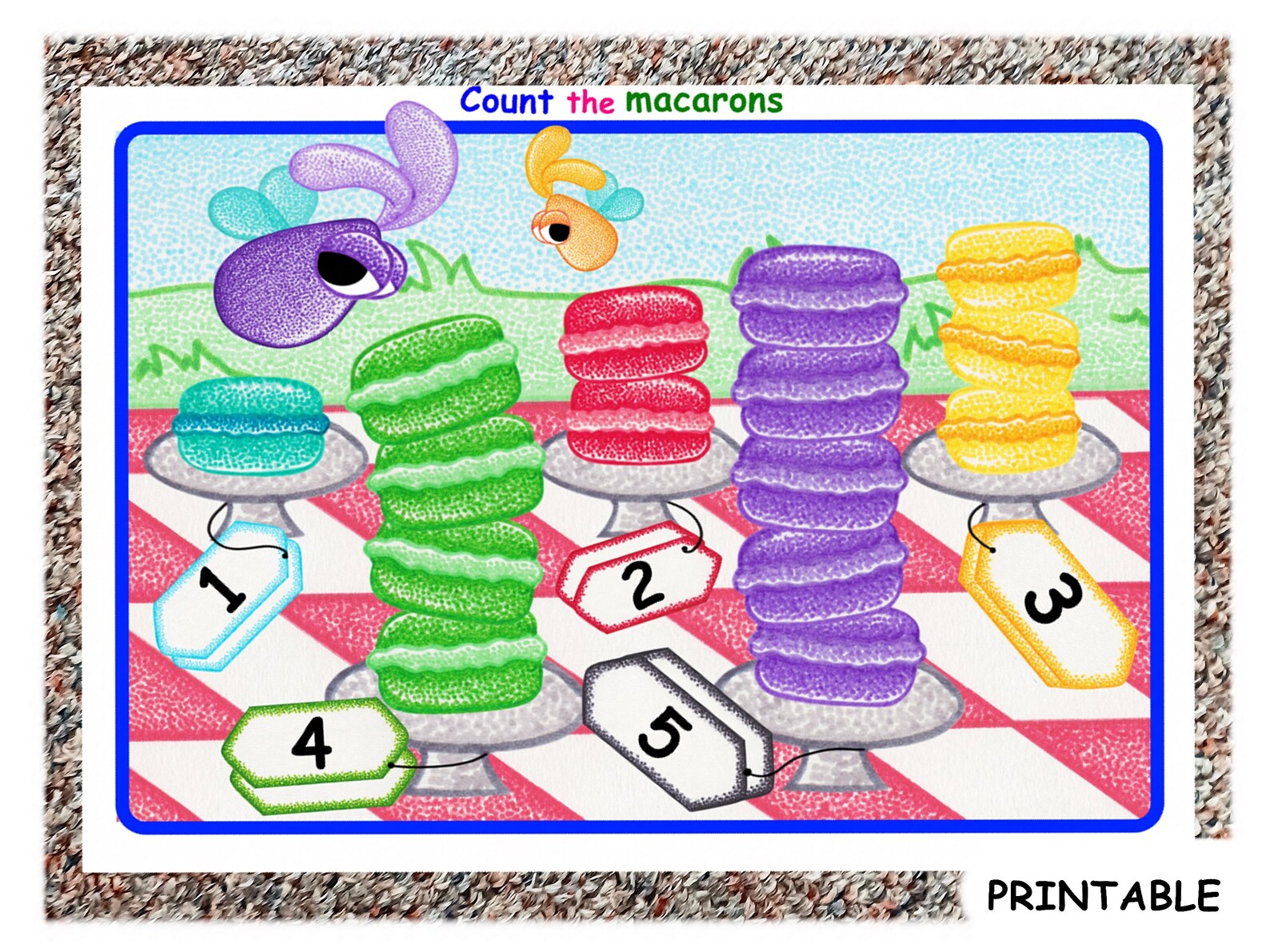 Printable Counting And Numbers Busy Book Pages For Toddlers Etsy UK