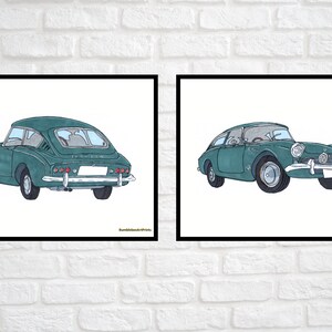 Superior Sunbeam Harington Le Mans 1961, Car Printable, Classic & Vintage Car Art, Car Wall Décor, Kids Room Wall Art, INSTANT DOWNLOAD