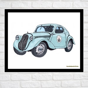 1937 Skoda Popular Sport Coupe, Car Print, Car Printable, Classic & Vintage Car, Wall Décor, Kids Room Art, Nursery Room, INSTANT DOWNLOAD