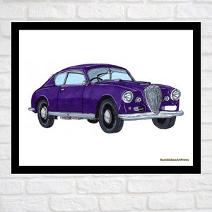 1954 Lancia Aurelia B20, Car Print, Car Printable, Classic & Vintage Car Art, Wall Décor, Kids Room Art, Nursery Room, INSTANT DOWNLOAD