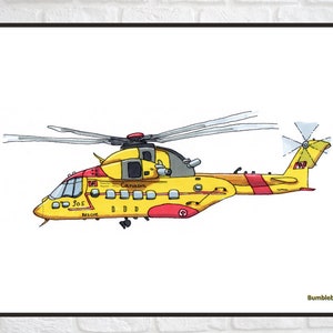 CH-149 Kormoran 413SQD, Hubschrauber Print, Hubschrauber druckbar, Hubschrauber Kunst, Hubschrauber Wandkunst, Kinderzimmer Wandkunst, SOFORTIGER DOWNLOAD