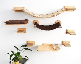 Cat climbing wall, Cat furniture wall, Cat wall shelves, Cat wall furniture, Cat wall bed, Wall cat scratcher, Cat wall shelf, Cat tree wall