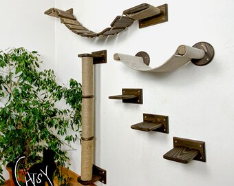 wall shelves for cats to climb
