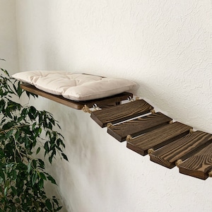 Large cat bridge, Cat beds, Cat shelves, Wall cats furniture for activity climbers, Cat shelf