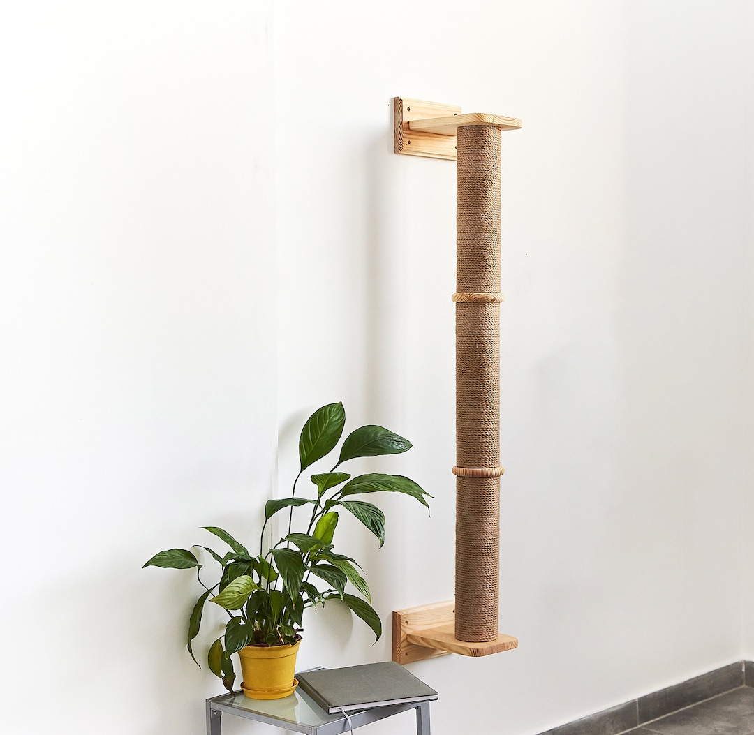 Cat Scratcher, Cat Shelves, Cat Furniture Wall, Cat Climbing Pole