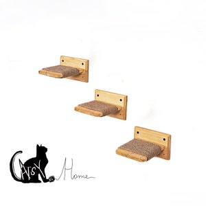 Cat Shelves Set, Cat steps, Cat Shelf, Wood Steps for Climbing Cat, Cat Stairs, Cat Ladder, Cat bridge, Cat tree, Cat toys
