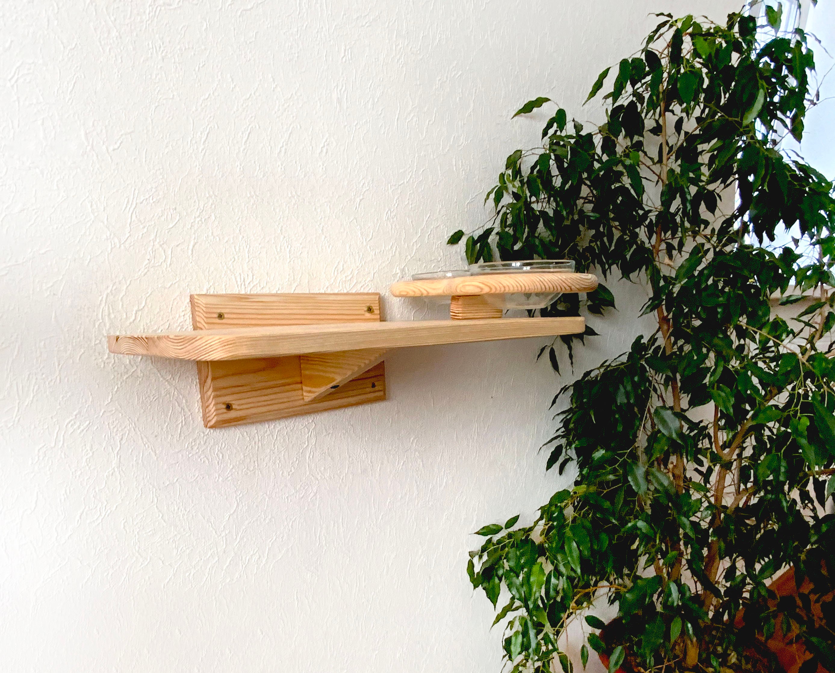 Wall mount cat feeder Cat perch Cat wall shelves Cat shelf Etsy