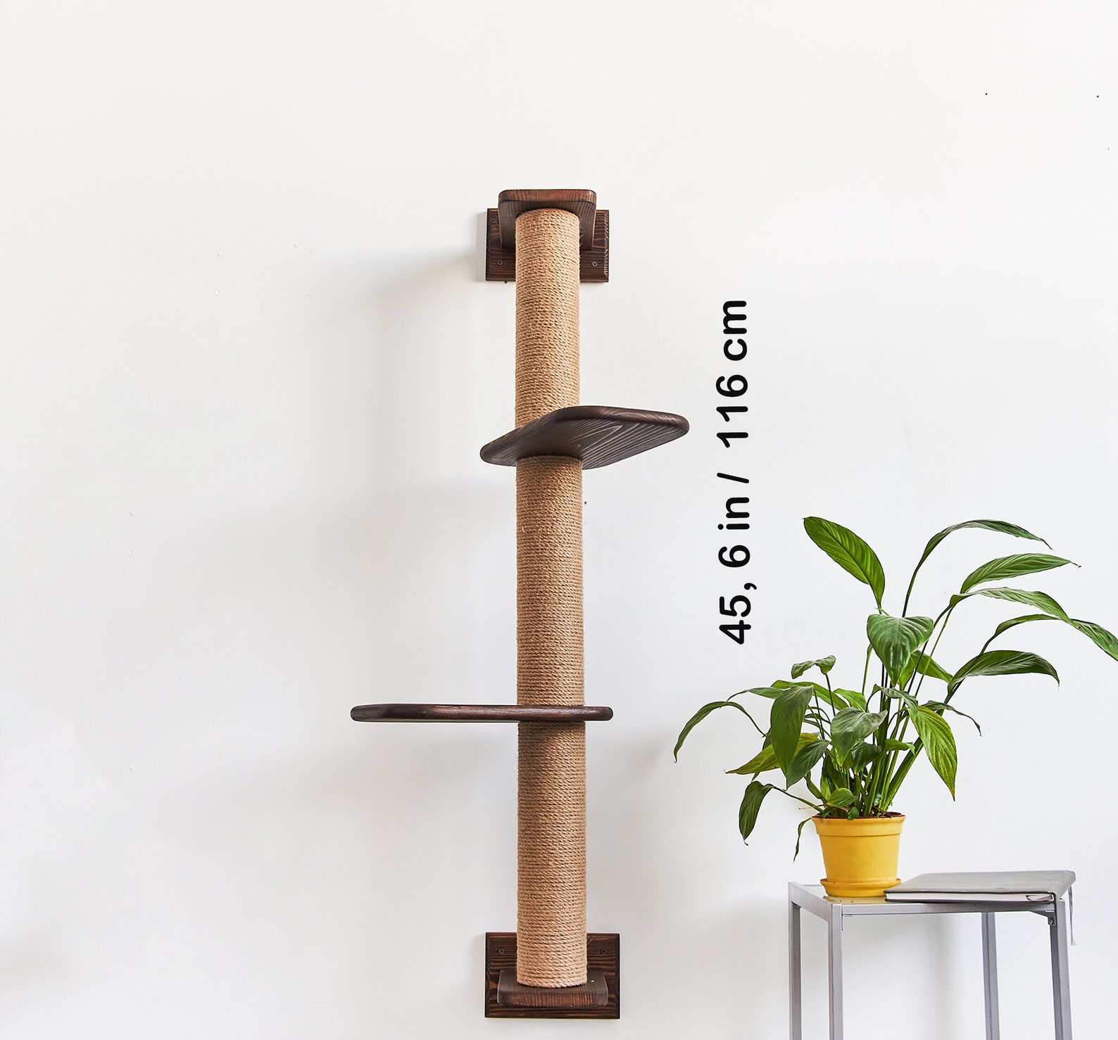 Cat Shelves and Scratching Post for Climbing Cats Solid Wood Etsy