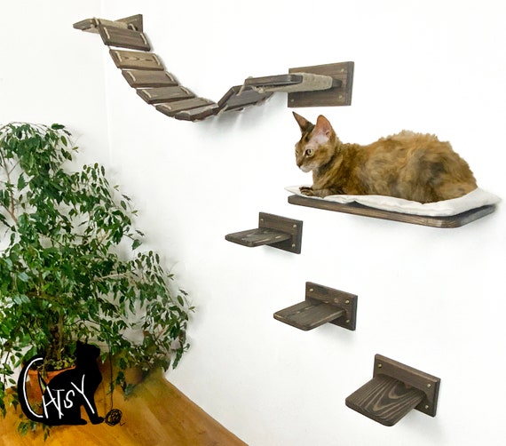 Buy Cat Climbing Shelves, Cat Bed Wall, Cat Activity System Solid