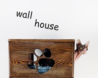 Cat House for Wall, Cat Condo, Cat Cave, Cat wall bed, Cat playground, Cat Shelves, CatsyHome