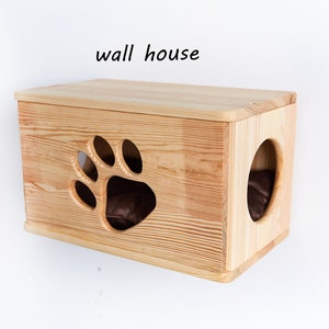 Cat Wall Shelves, Cat House for Wall, Cat Condo, Cat Cave, Cat furniture, Cat wall bed