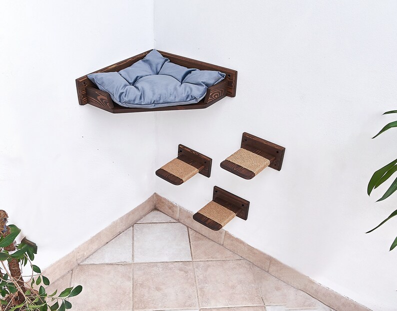 Cat Wall Furniture Cat Shelves Cat Perch Cat Furniture Cat Etsy