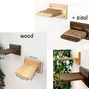SET Cat Steps Wood Cat Shelves Cat Wall Furniture Cat Wall | Etsy