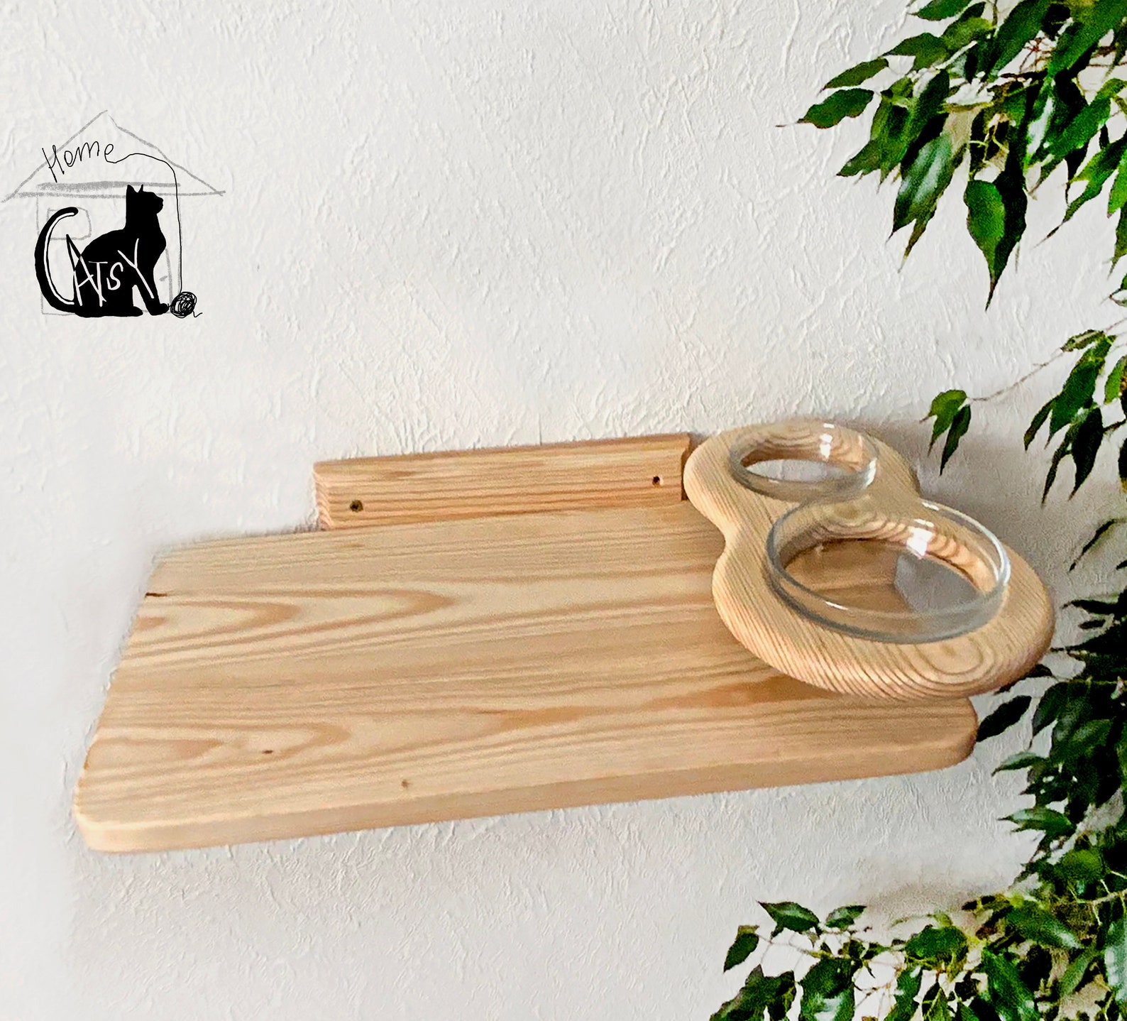 Large Cat Shelf Feeder Cat Perch Cat Shelves Wall Feeding Etsy