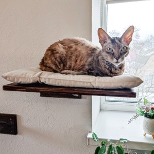 Cat bed, Window cat perch, Cat bed wall, Cat steps for wall, Cat shelf, Cat wall furniture, Cat shelves set