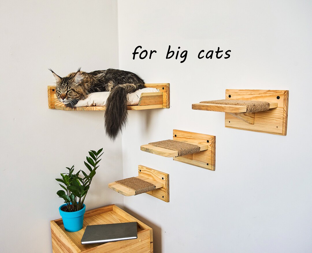 Big Cat Shelves, Large Cat Furniture for Maine Coon, Cat Shelves for Wall, Cat Furniture for Big