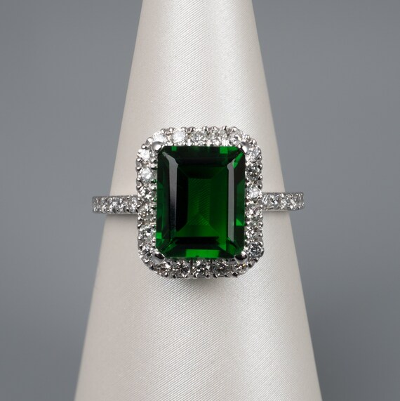 Green stone dress rings clearance