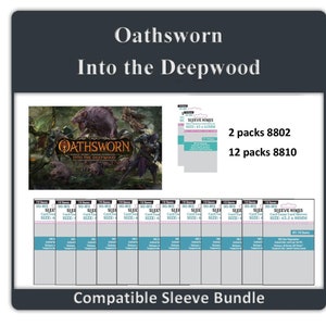 Oathsworn: Into The Deep Wood&quot; Compatible Sleeve Bundel (8802 X 2 + 8810 X 12)