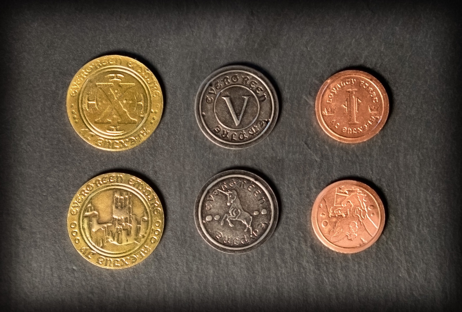 50 Metal Coin Board Game Upgrade Set Etsy Canada