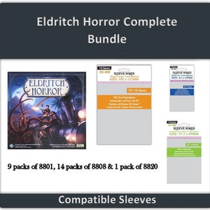 Eldritch Horror Complete" Compatible Sleeve Bundle (8801 X 9 + 8808 X 14  8820 X1))