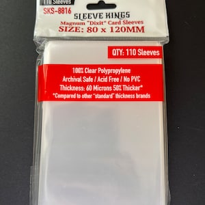 Sleeve Kings Magnum "Dixit" Card Sleeves (80x120mm) - 110 Pack, -SKS-8816