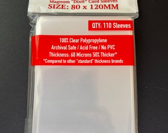 Dixit" Magnum Game Card Sleeves (80x120mm) 110 Pack, 60 Micron, SKS-8816 - Etsy Dixit" Magnum Game Card Sleeves (80x120mm) 110 Pack, 60 Micron, SKS-8816 - Etsy