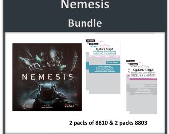 Nemesis Base Game&quot; Compatible Sleeve Bundle (8810 X 2 + 8803 X 2)