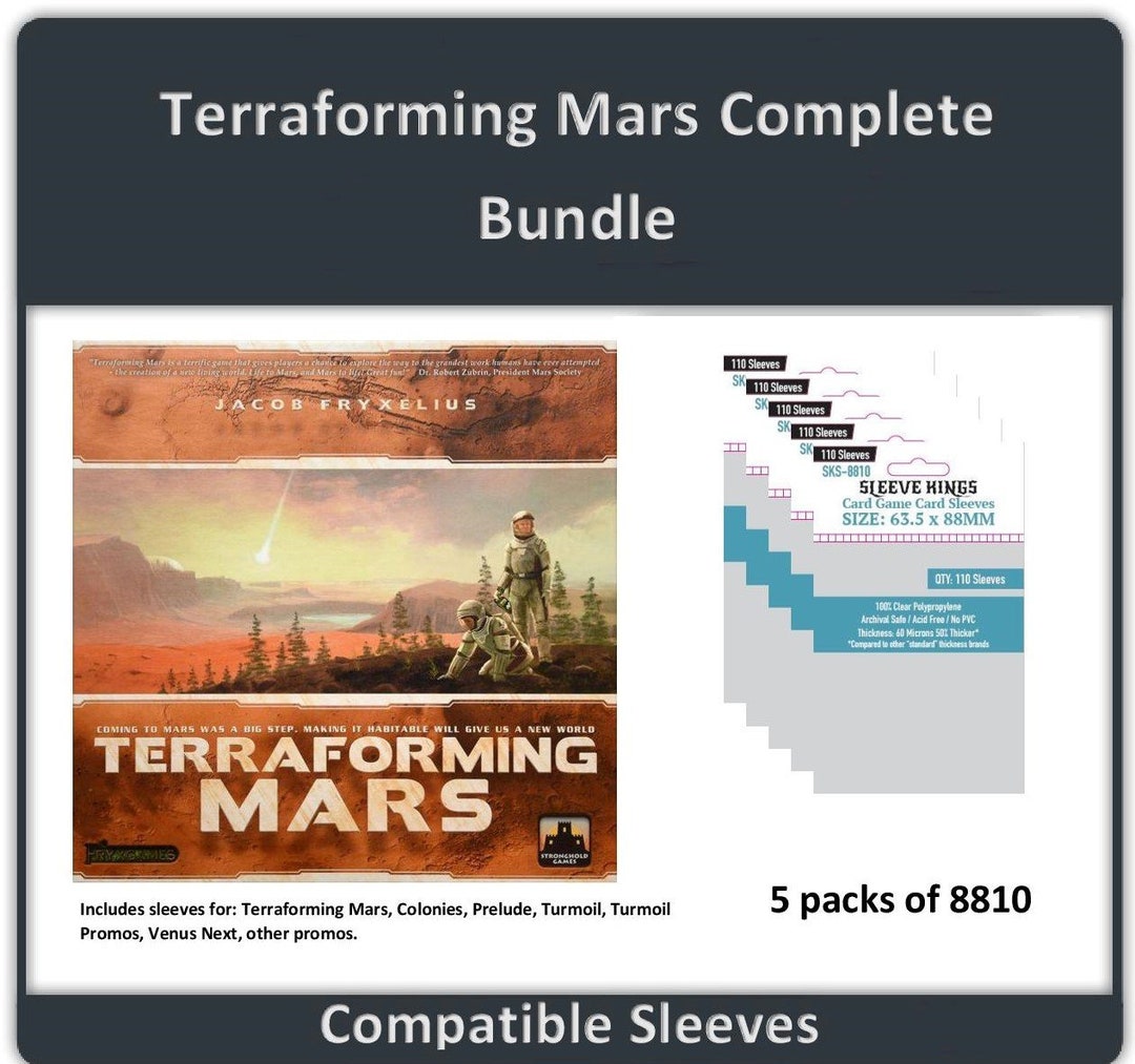Terraforming Mars Complete Compatible Sleeve Bundle 8810 X 5 470 Cards