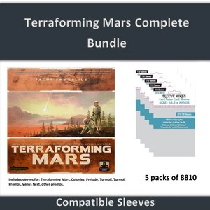 Terraforming Mars Complete" Compatible Sleeve Bundle (8810 X 5)  470 cards