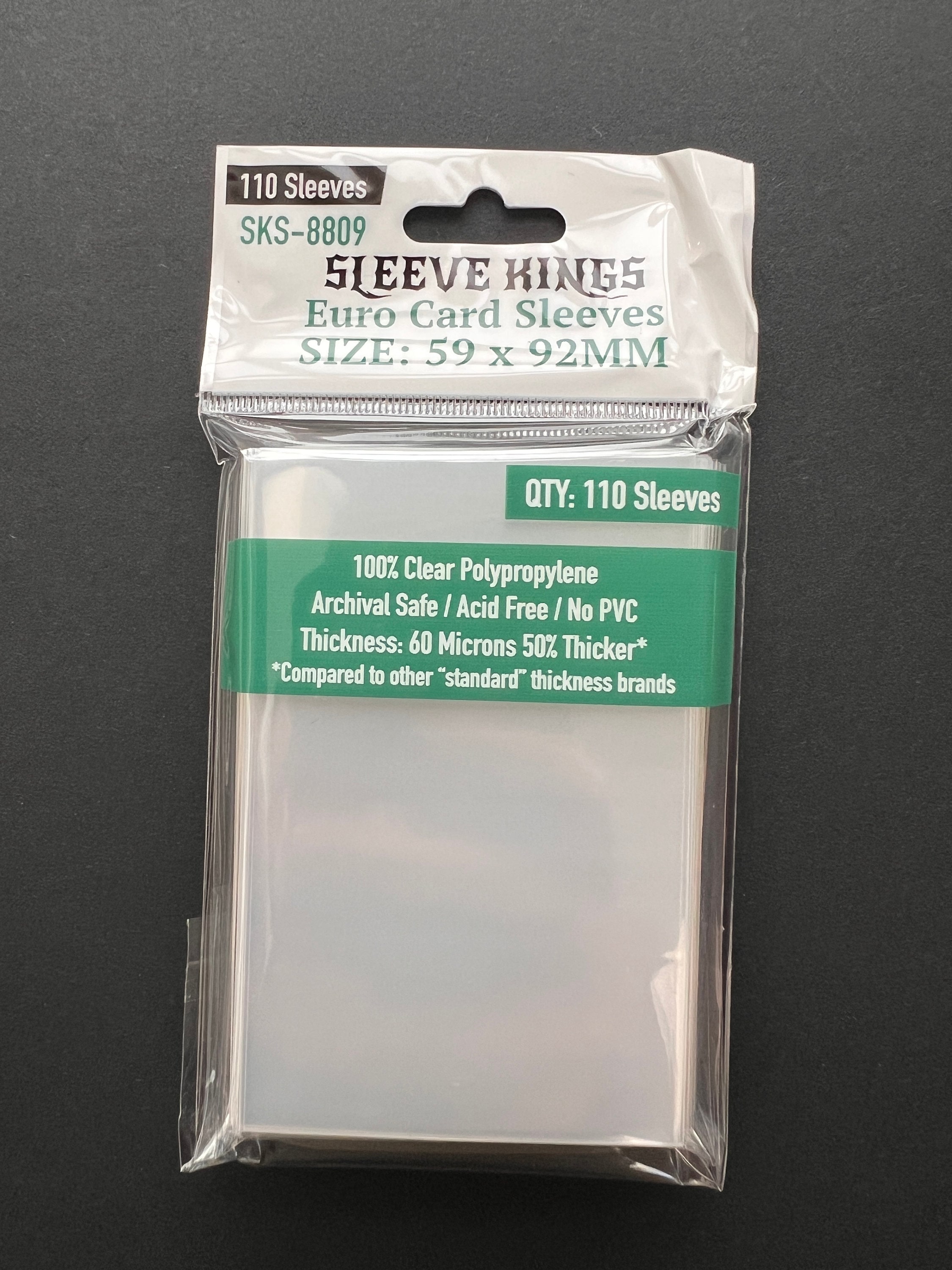 Sleeve Kings Euro Card Sleeves (59x92mm) - 110 Pack, -SKS-8809 - Etsy