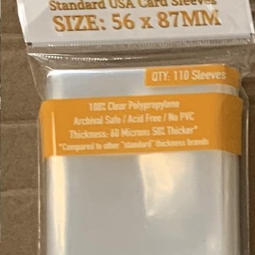 Sleeve Kings Standard USA Card Sleeves 56x87mm 110 Pack Etsy