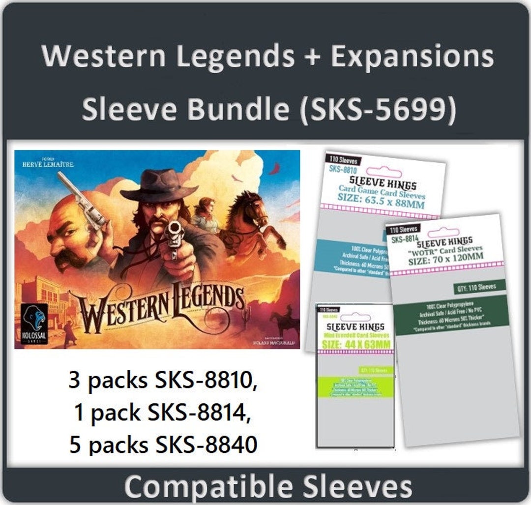 Western Legends Expansions Card Sleeve Bundle SKS 8810 X 3, SKS 8814 X
