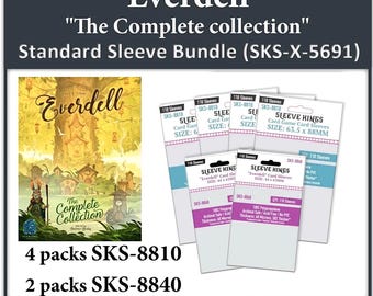 Everdell The Complete Collection" Compatible Sleeve Bundle (8810 X 4 + 8840 X 2)