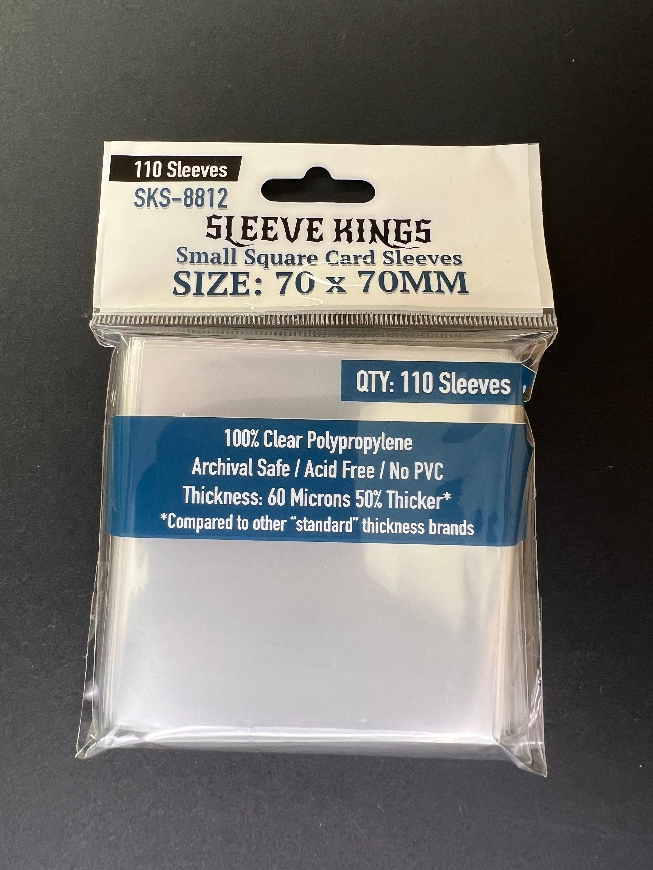 Sleeve Kings Small Square Card Sleeves (70x70mm) - 110 Pack, -SKS-8812 -  Etsy