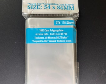 Premium Mini European Card Sleeves (44x68mm) -55 Pack, 100 Microns, SKS-9902 - Etsy Premium Mini European Card Sleeves (44x68mm) -55 Pack, 100 Microns, SKS-9902 - Etsy