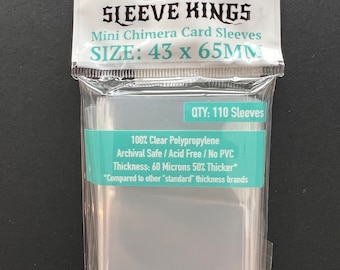 Sleeve Kings Mini Chimera Card Sleeves (43x65mm) - 110 Pack, -SKS-8802 -  Etsy