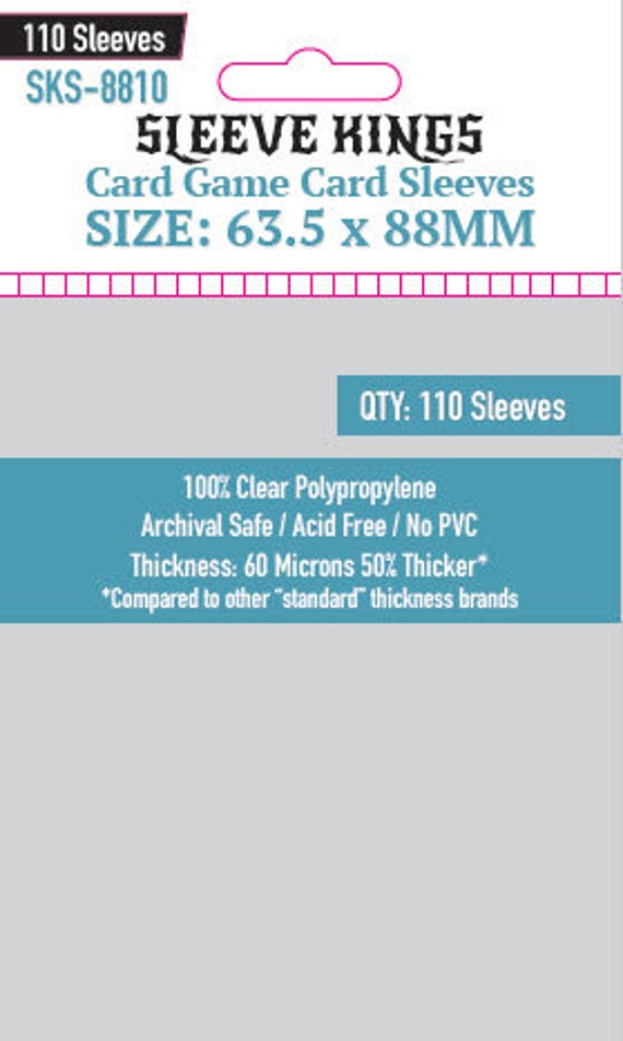 Buy 110 Plastic Trading Card Sleeves / Protection for ATC, Baseball,  Hockey, Pokemon, Magic the Gathering, Sports Card SKS-8810 Online in India  - Etsy