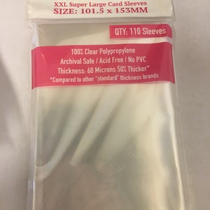 XXL Super Large&quot; Sleeves (101.5x153mm) - 110 Pack, SKS-8832