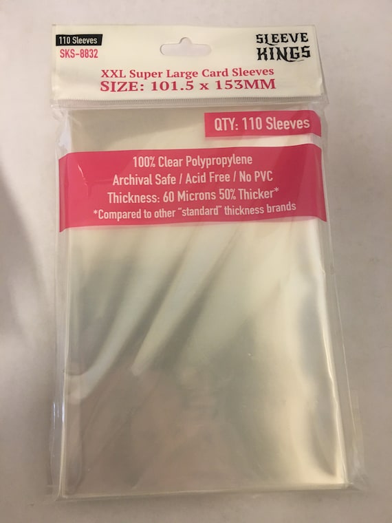 sleeve kings card sleeves review Amazon.com: Sleeve Kings Standard Card Sleeves – 110 Count, Clear 60 Micron  Thickness, Medium MTG Size (63.5 x 88 mm), Compatible with Magic: The  Gathering & More – SKU: SKS-8810 : Toys & Games