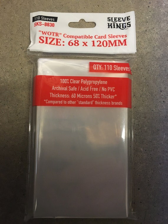 WOTR Perfect Compatible" Sleeves (68x120mm) - 110 Pack, SKS-8830 - Etsy WOTR Perfect Compatible" Sleeves (68x120mm) - 110 Pack, SKS-8830 - Etsy
