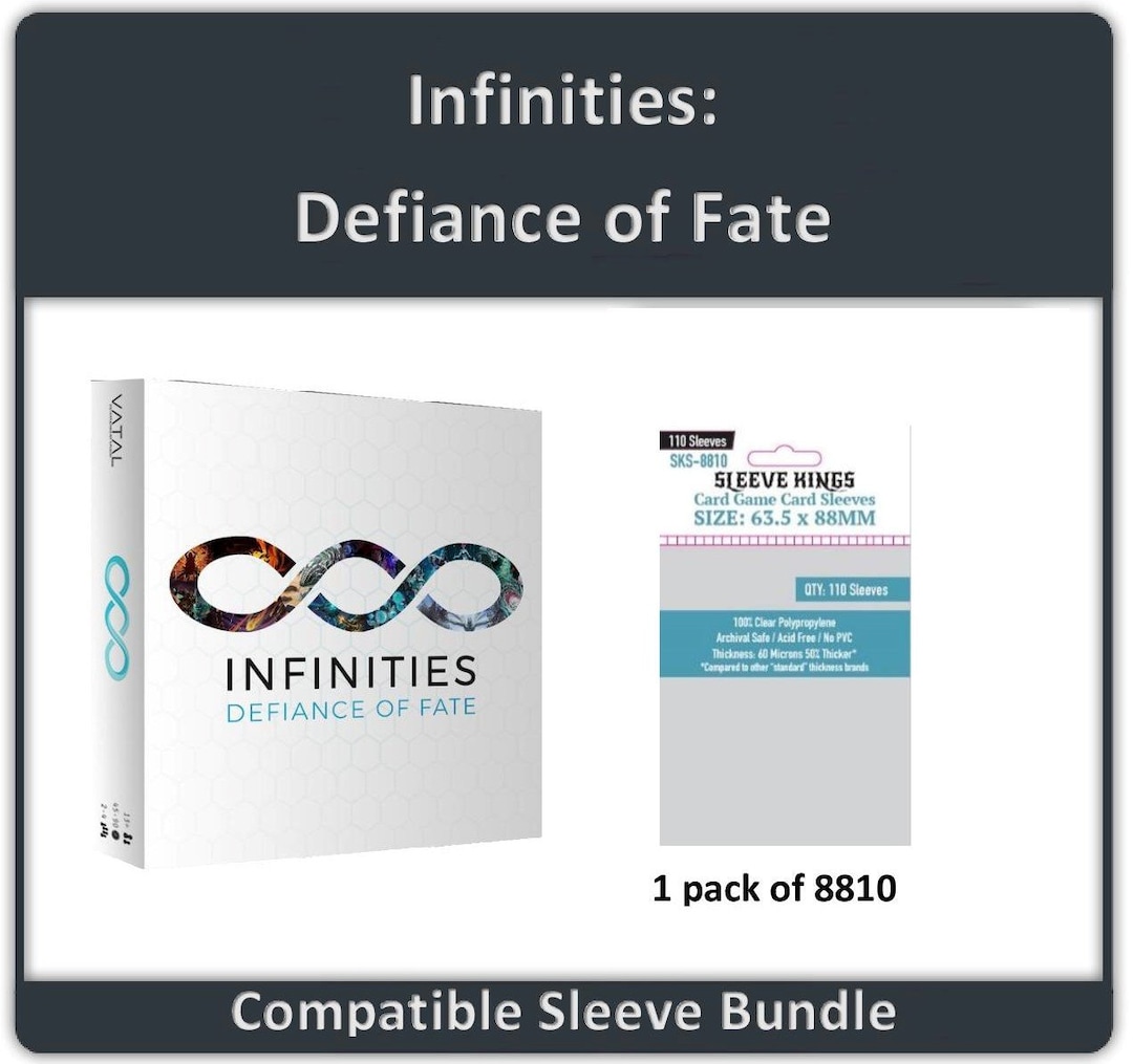 Infinities: Defiance of Fate" Compatible Sleeve Bundle (8810 X 1) - Etsy Infinities: Defiance of Fate" Compatible Sleeve Bundle (8810 X 1) - Etsy