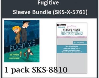 Fugitive" Board Game Compatible Sleeve Bundle (8810 X 1)
