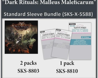 Dark Rituals: Malleus Maleficarum" Compatible Sleeve Bundle (8803 X 2 + 8810 X 1)