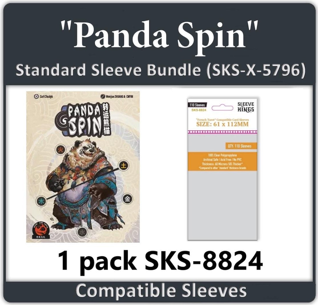 panda card sleeves Kawaii Red Most sleeves come 100/pack Panda Spin Compatible Card Sleeve