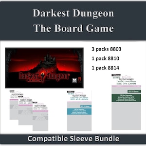 Darkest Dungeon: The Board Game&quot; Compatible Sleeve Bundle (8803 X 3 + 8810 X 1  8814 X 1)