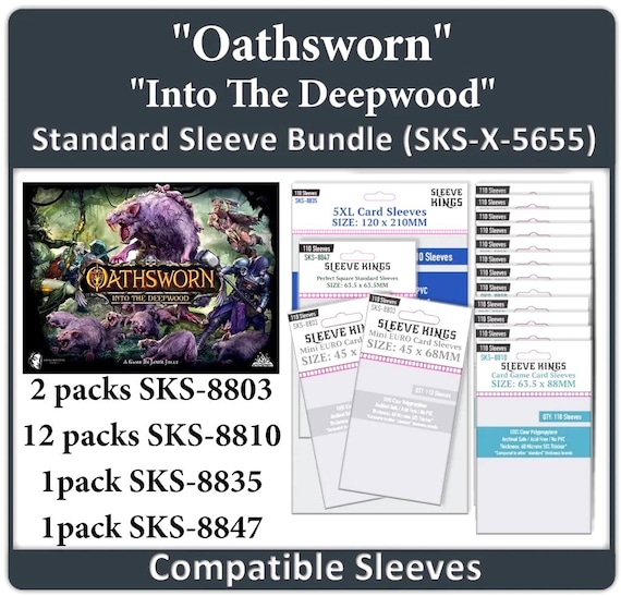oathsworn card sleeves | Insert | Oathsworn Organizer companion cards Premium Trading Card Sleeves -