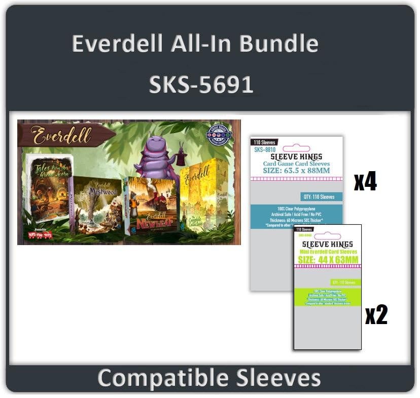 Everdell Allin Compatible Sleeve Bundle 8840 X 2 Etsy