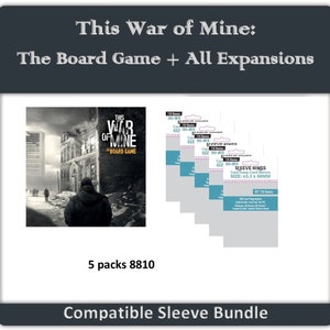 This War of Mine: The Board Game + All Expansions" Compatible Sleeve Bundle (8810 X 5)